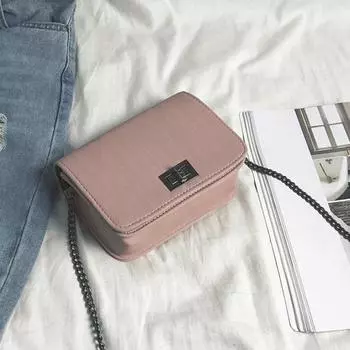 Женская однотонная квадратная сумка через плечо из искусственной кожи, сумка через плечо чёрный