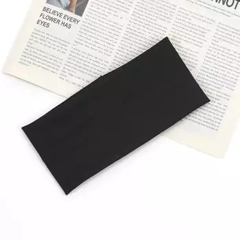 Женская однотонная повязка на голову для йоги, вязаная, эластичная, тюрбан, для макияжа, обруч для волос, винтажная модная повязка для волос, аксессуары One Size