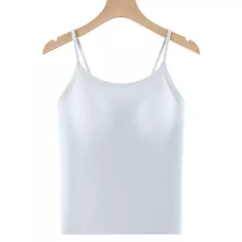 Женская однотонная рубашка с чашкой для йоги, спортивное нижнее белье, жилет M белый