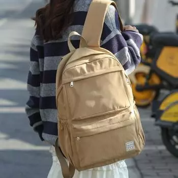 Женская однотонная школьная сумка, рюкзак для школьников младших классов, большой вместительный компьютерный рюкзак чёрный