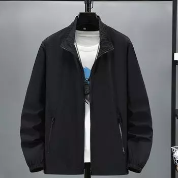 Женская однотонная солнцезащитная, водонепроницаемая и ветрозащитная куртка, тонкая куртка для пеших прогулок на открытом воздухе L чёрный