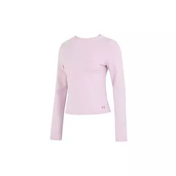 Женская однотонная спортивная тренировочная футболка Under Armour, розовые 1376338-694 L