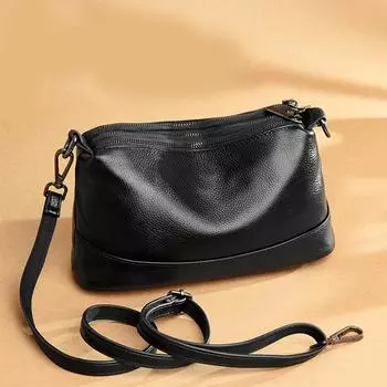 Женская однотонная сумка-слинг из искусственной кожи, новая модная стильная сумка через плечо большой вместимости 26x10x16cm красный