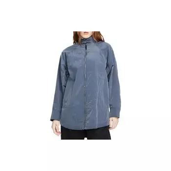 Женская однотонная тканая куртка-рубашка Nike Tops Slate DR5399-491 XL