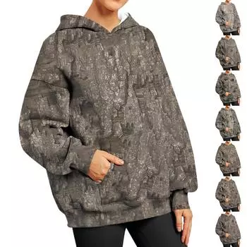 Женская однотонная толстовка с длинным рукавом и круглым вырезом, повседневная удобная свободная легкая женская толстовка L хаки