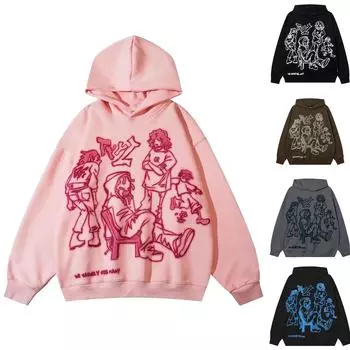 Женская однотонная толстовка с длинным рукавом и круглым вырезом, повседневная удобная свободная легкая женская толстовка L розовый