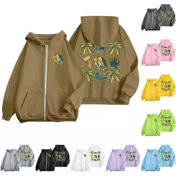 Женская однотонная толстовка с длинным рукавом на молнии, повседневная, удобная, свободная, легкая женская толстовка XXXL