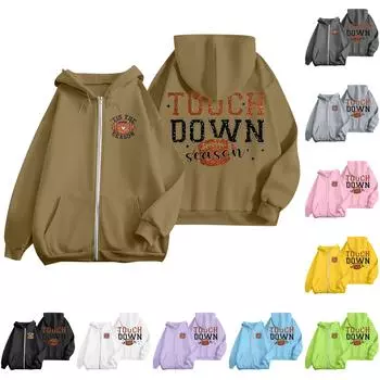 Женская однотонная толстовка с длинным рукавом на молнии, повседневная, удобная, свободная, легкая женская толстовка L чёрный