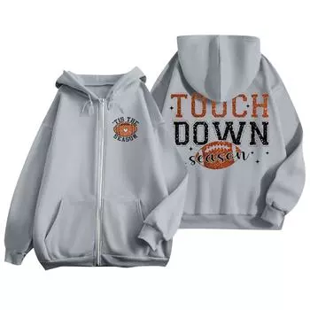 Женская однотонная толстовка с длинным рукавом на молнии, повседневная, удобная, свободная, легкая женская толстовка L