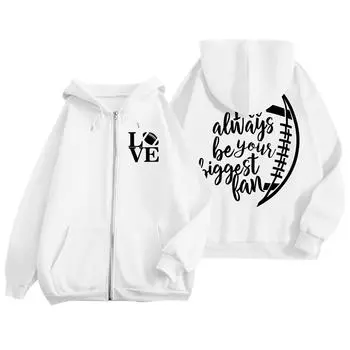 Женская однотонная толстовка с длинным рукавом на молнии, повседневная, удобная, свободная, легкая женская толстовка M белый