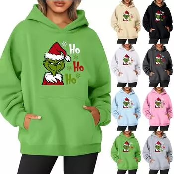 Женская однотонная толстовка с капюшоном и длинным рукавом с принтом XL чёрный