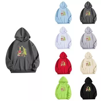 Женская однотонная толстовка с капюшоном и длинным рукавом с принтом XL белый