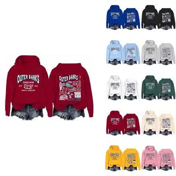 Женская однотонная толстовка с капюшоном и длинным рукавом с принтом L бежевый