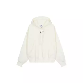 Женская однотонная толстовка с карманом Nike, белая DQ5859-133 L