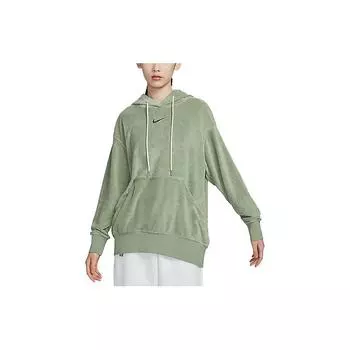 Женская однотонная толстовка с карманом Nike, зеленая DV7825-386 L