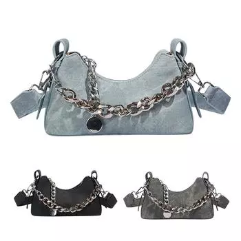 Женская однотонная универсальная многослойная сумка из искусственной кожи на молнии через плечо, сумка через подмышку, сумка-мессенджер One Size чёрный