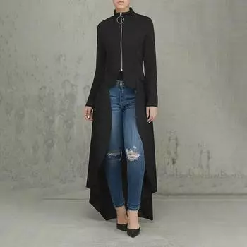 Женская однотонная ветровка с длинными рукавами Kaikuo - весна/лето 2024 г. S вино красного