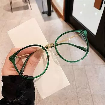 Женская оправа для очков с защитой от синего света, винтажная большая квадратная оправа для очков, блокирующая синие лучи, большие оправы для очков