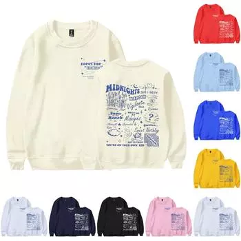 Женская осенне-зимняя футболка с круглым вырезом и длинными рукавами, топ с принтом на Новый год 2024 M тёмно-синий