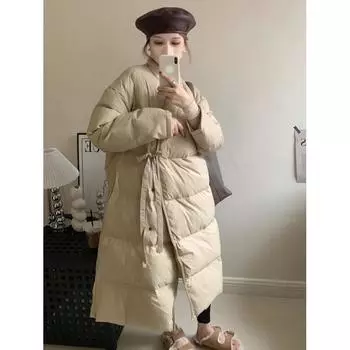 Женская осенне-зимняя куртка больших размеров из утолщенного однотонного тонкого бархата средней длины, свободная теплая куртка XL