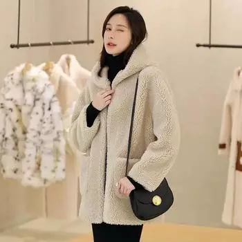 Женская осенне-зимняя куртка средней длины с капюшоном, утепленная и утепленная, верхняя одежда, удобная теплая повседневная куртка 2XL