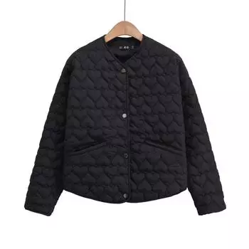 Женская осенне-зимняя легкая однотонная простая куртка, повседневные удобные топы L