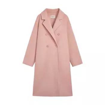 Женская осенне-зимняя новая корейская свободная шерстяная куртка средней длины S