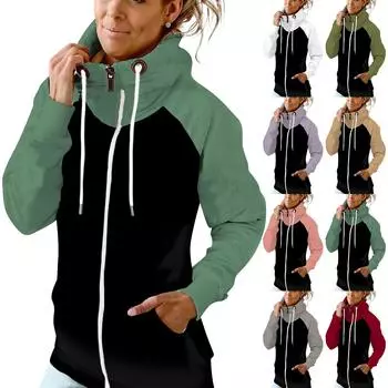 Женская осенне-зимняя однотонная стеганая толстовка в стиле пэчворк, верхняя куртка L армия зеленый