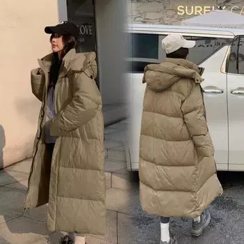 Женская осенне-зимняя однотонная свободная теплая универсальная парка с капюшоном и карманами на шнурке S розовый