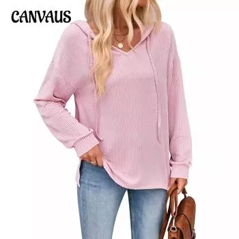 Женская осенне-зимняя повседневная трикотажная толстовка с длинным рукавом в полоску с волнами S темно-серого