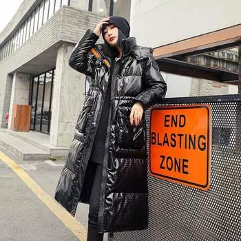 Женская осенне-зимняя ярко-белая куртка на утином пуху средней длины, модная куртка выше колена и талии, теплая куртка без стирки S белый