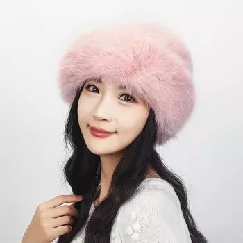 Женская осенне-зимняя соломенная шляпа из искусственной кожи, морозостойкая плюшевая шляпа, рыбацкая шляпа бежевый