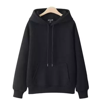 Женская осенне-зимняя стеганая хлопковая однотонная повседневная толстовка с капюшоном, свободные топы S белый