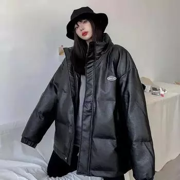 Женская осенне-зимняя свободная теплая однотонная ветрозащитная куртка большого размера, повседневная универсальная удобная куртка S белый