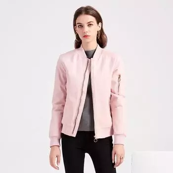 Женская осенне-зимняя теплая куртка с круглым вырезом и длинным рукавом на молнии, S-3XL S темно-синий