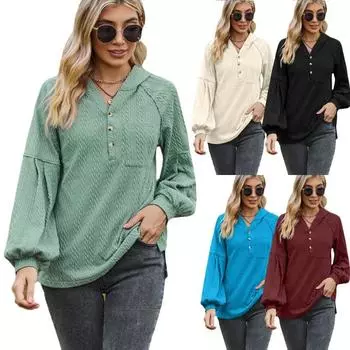 Женская осенне-зимняя толстовка с капюшоном и пуговицами, свободная толстовка с капюшоном и толстовки (Женский) S темно-зеленого