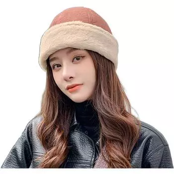 Женская осенне-зимняя утепленная кепка Melon Skin, однотонная кепка в стиле ретро для отдыха