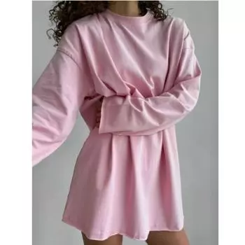 Женская осенняя футболка с длинным рукавом из хлопка, базовая однотонная женская свободная футболка, рубашки, женская одежда L белый