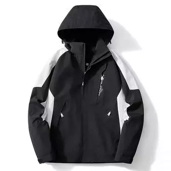 Женская осенняя куртка-ветровка для активного отдыха, альпинистский костюм, спортивная и развлекательная куртка XXXXL чёрный