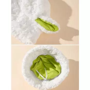 Женская овечья шерстяная панама, зимняя овечья ушка, плюшевая панама, шапки для девочек, теплая