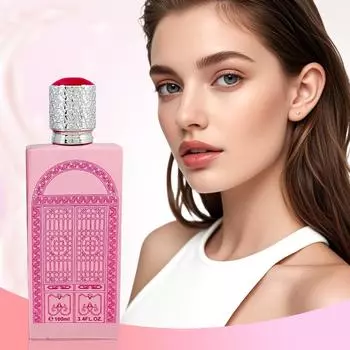 Женская парфюмерная вода спрей Стойкий арабский женский парфюм Элегантный парфюм на любой случай, 100 мл, 3,4 унции, One Size розовый