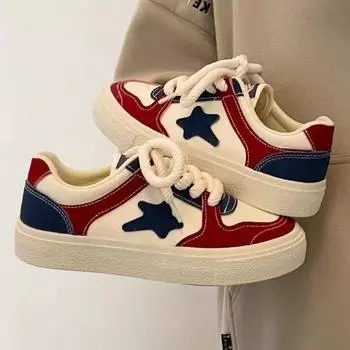 Женская парусиновая обувь, новые весенне-осенние туфли на плоской платформе, маффин, женская обувь, повседневные кроссовки, женские студенческие кроссовки 35