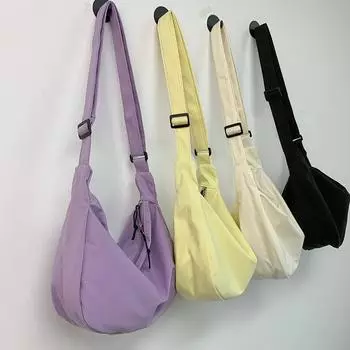 Женская парусиновая сумка для студентов, японская система Harajuku, простая вафельная клетка в литературную однотонную сумку через плечо, сумка для пельменей