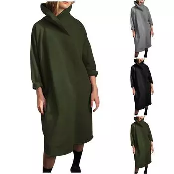 Женская персонализированная уличная толстовка, пуловер с высоким воротом, без карманов, мягкая толстовка с карманами