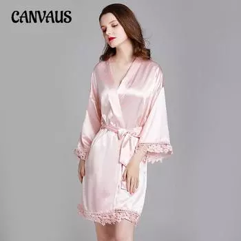 Женская пижама большого размера с длинным рукавом Ice Silk Home Fashion One size бордовый