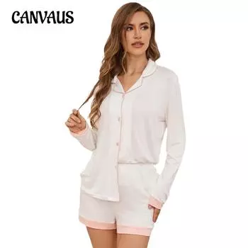 Женская пижама, летний дышащий модальный кардиган, шорты с длинным рукавом, домашний костюм из двух частей S синий