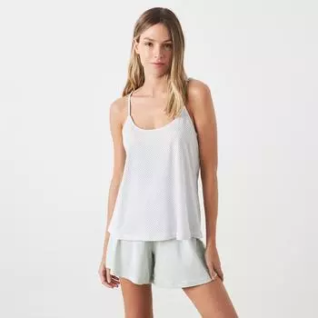 JJBDH0901 Женская пижама с круглым вырезом и бретельками L белый