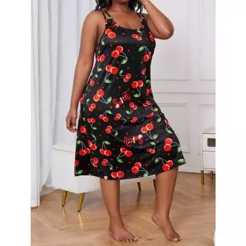 Женская пижама повседневная домашняя сексуальная ночная рубашка-комбинация домашний костюм 1XL