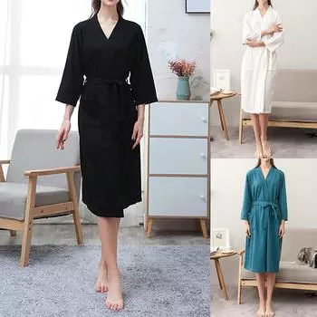 Женская пижама с длинными рукавами, женский утолщенный костюм для домашнего обслуживания осенью и зимой L чёрный