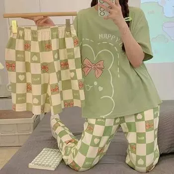 Женская пижама с галстуком-бабочкой, домашний костюм, женские шорты с короткими рукавами на весну и лето, домашний костюм из двух частей, который можно носить на улице! M розовый